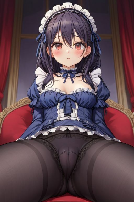 異世界召喚ガチャ_ミニスカメイドにエッチなパンツを見せてもらった 画像3