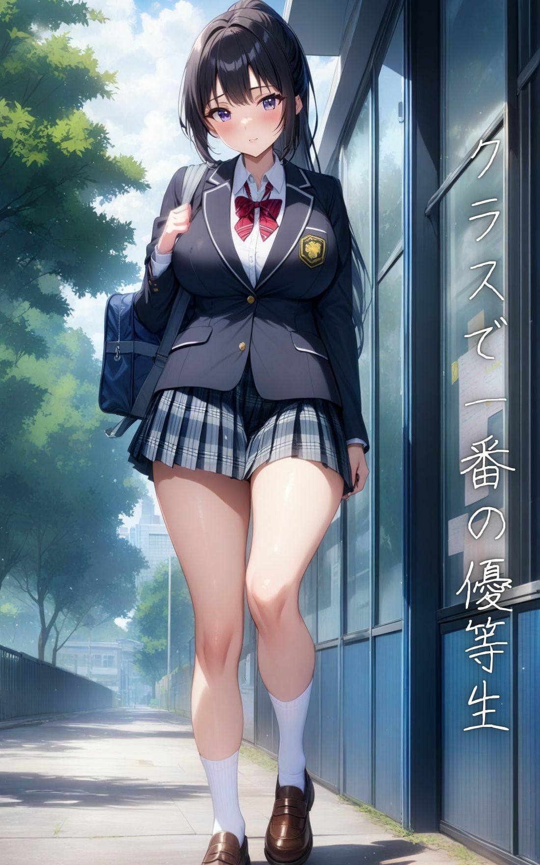 学力No.1の巨乳女子校生  クラスで1番エロい説 画像1