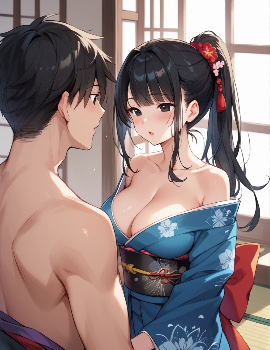 サンプル画像2:谷間丸見えの中居さんに精液全部搾り取ってもらった(sksk) [d_588674]