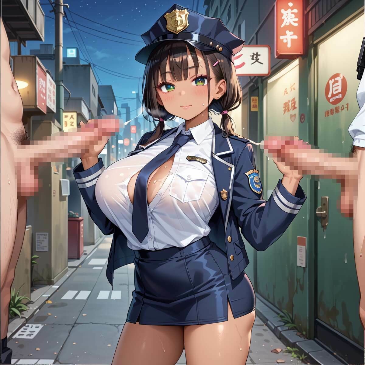 サンプル画像2:ギャル婦警のおまたゆるゆる問題！エッチなことが大好きなんです！！8ぎっちり250枚(スタジオタニシ) [d_588678]