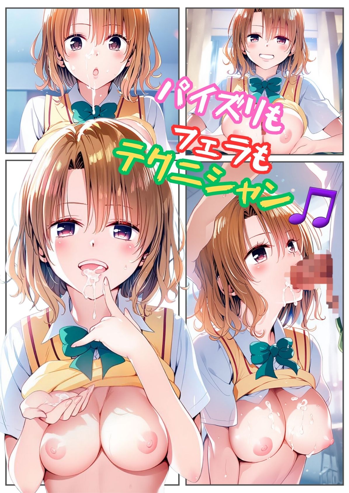 サンプル画像2:学校でイこう！-籾岡○紗-（318枚）(だるまん) [d_588706]