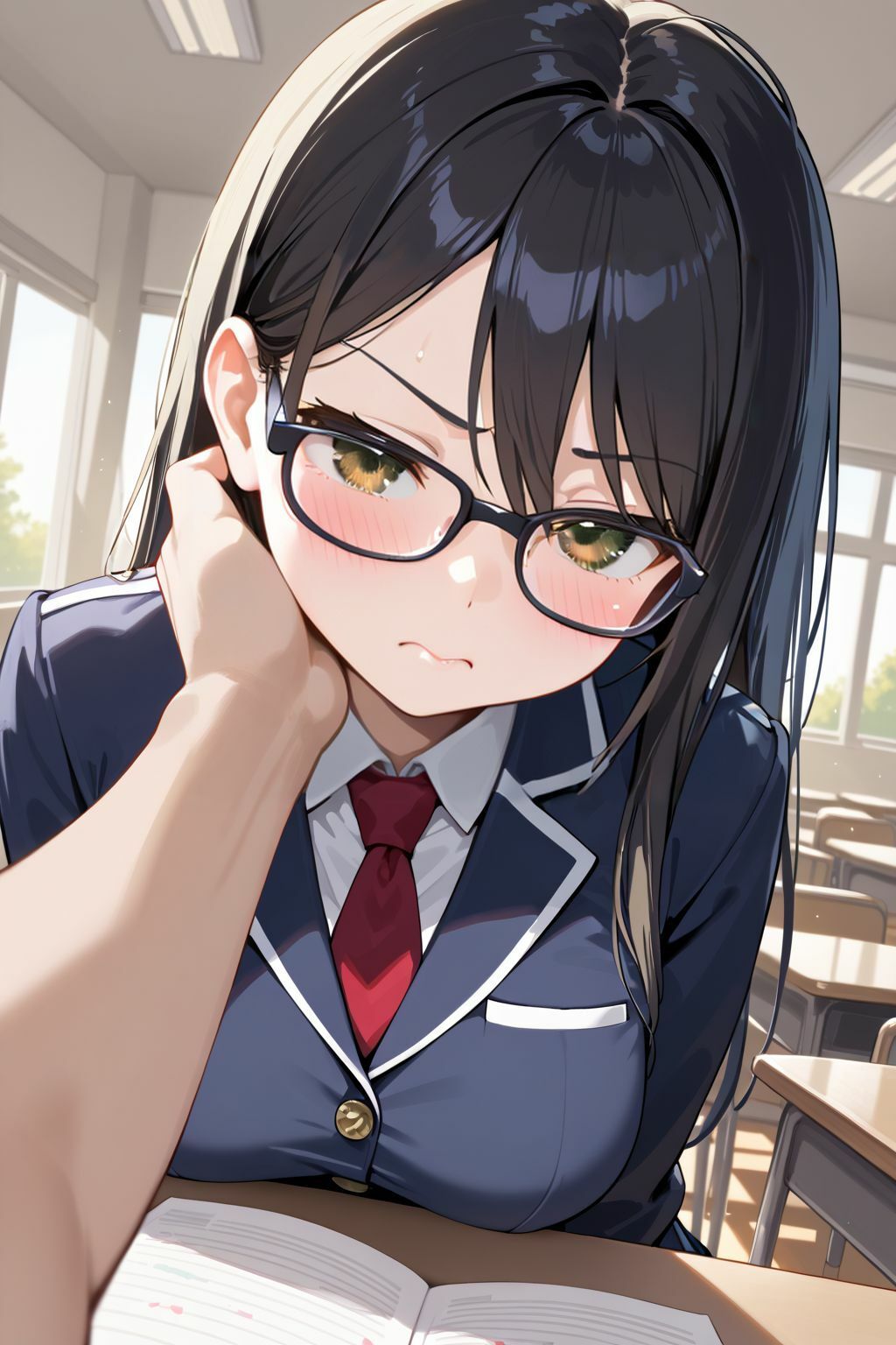 サンプル画像1:禁断の補習授業真面目な生徒会長が教師の罠で快楽堕ち！(ふんわりしすたーず) [d_588719]