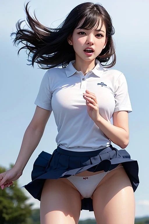 ゴルフコース強風パンチラ画像集 画像5