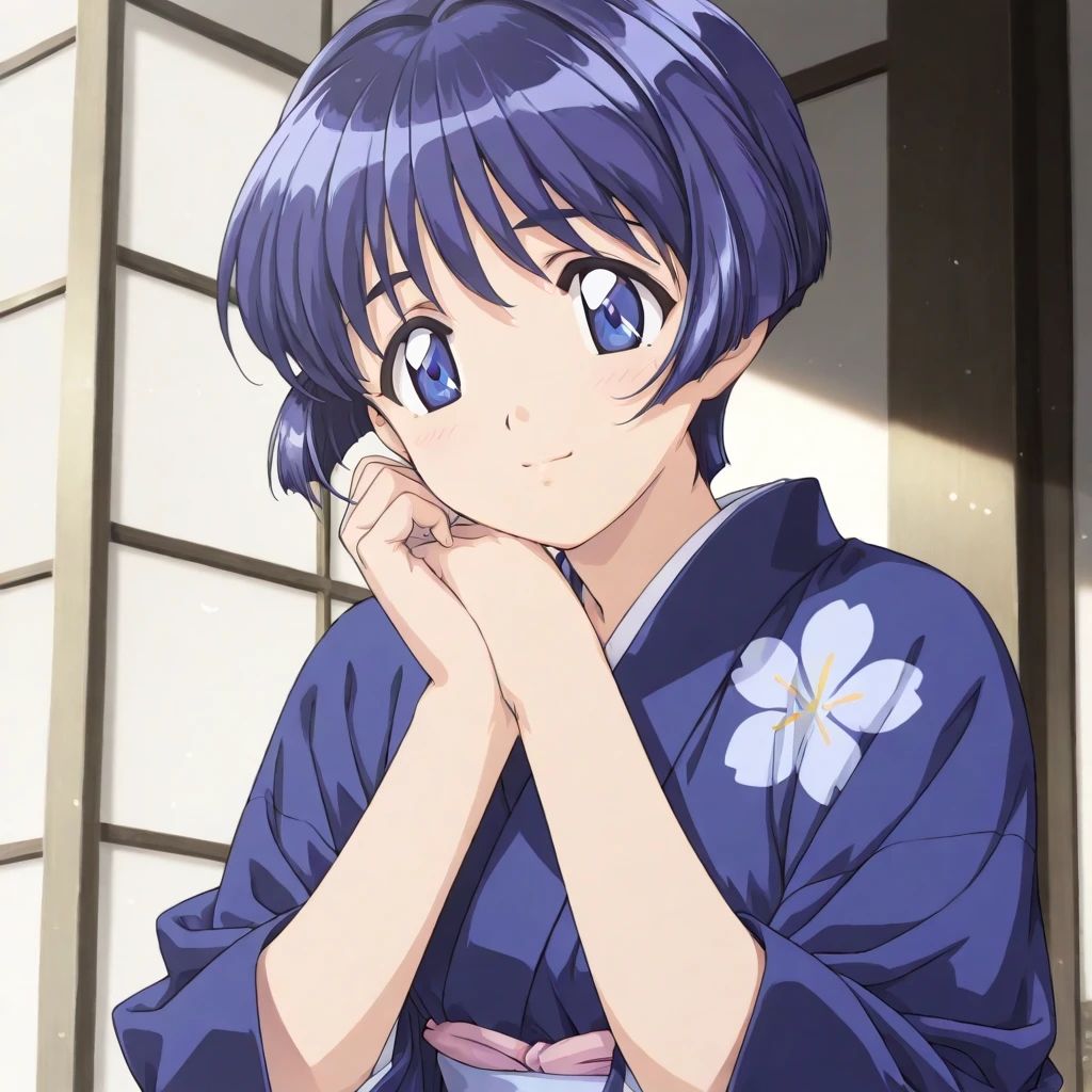 サンプル画像1:AIイラストCG集86  桜〇葵  畳と湯気のあいだで(ドンガラAI美少女イラスト支部) [d_588783]