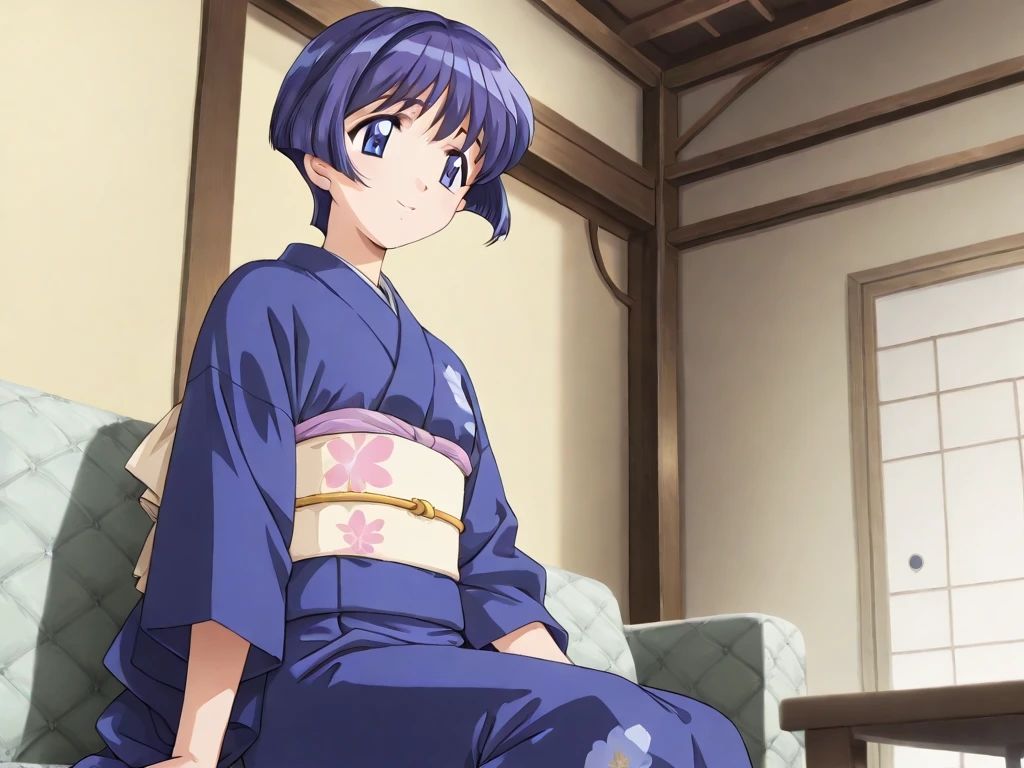 サンプル画像3:AIイラストCG集86  桜〇葵  畳と湯気のあいだで(ドンガラAI美少女イラスト支部) [d_588783]