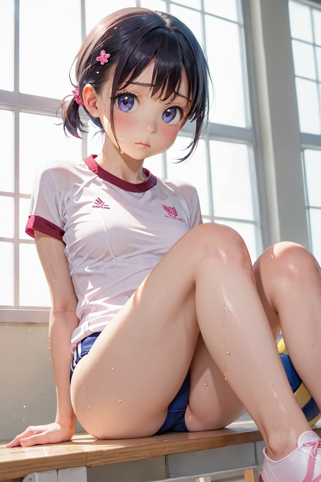 サンプル画像1:練習の後は柔軟セックス体操！？バレー部編(ツンドラ) [d_588797]