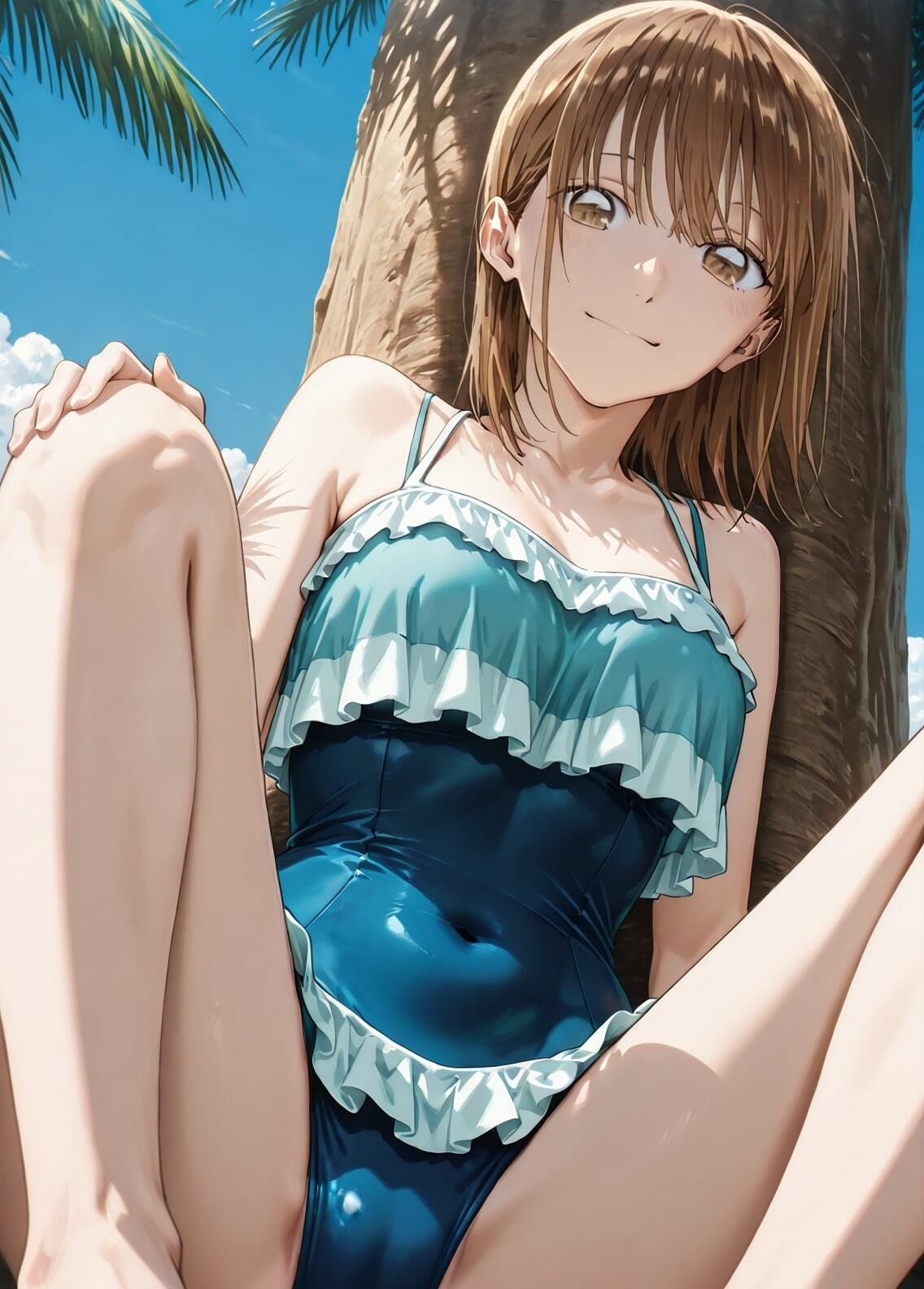 サンプル画像1:「アオのハコ」鹿野千夏セクシー写真集13（全500枚）(人の海) [d_588852]