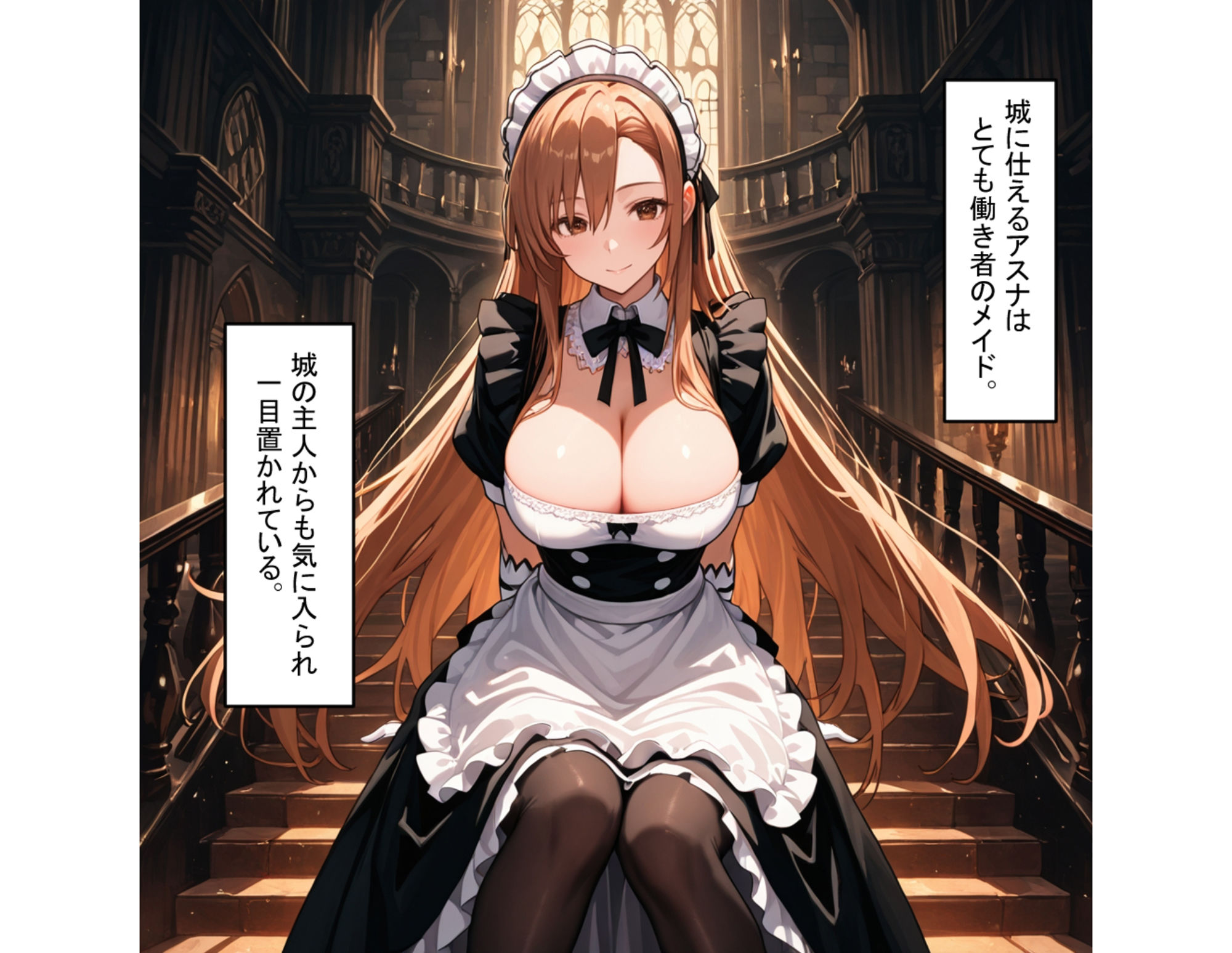 サンプル画像1:アスナは絶対服従メイド(テケテケ) [d_588936]