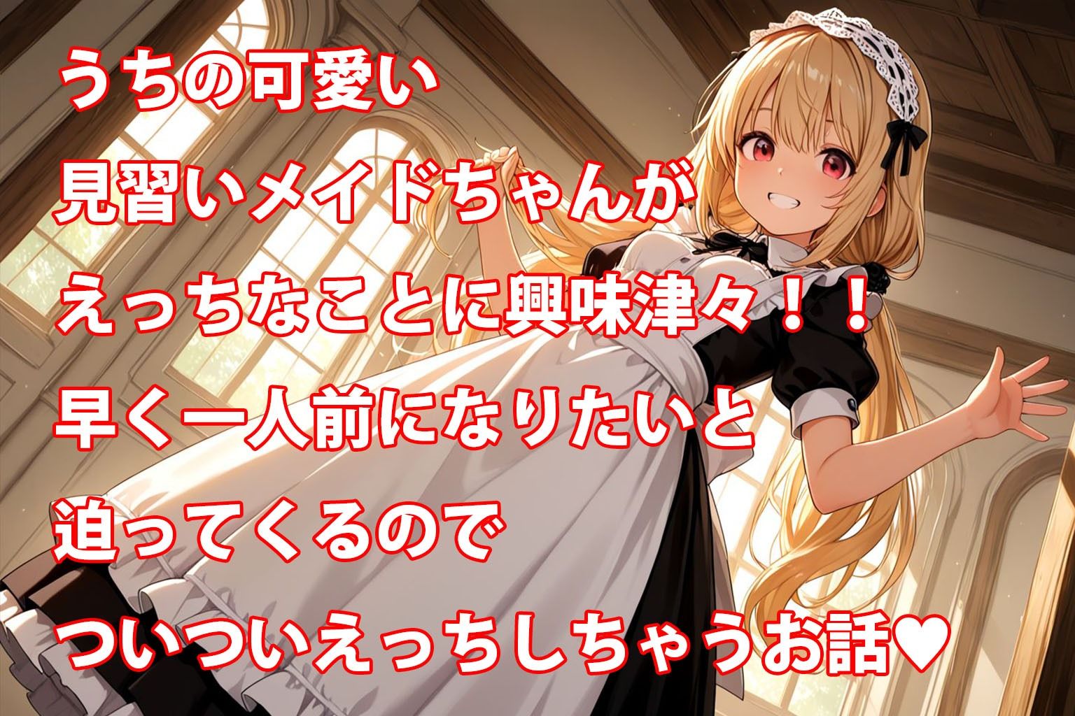 サンプル画像1:うちのえっちな専属新米ちっぱいメイドさん  パート1(しこしこ) [d_588949]