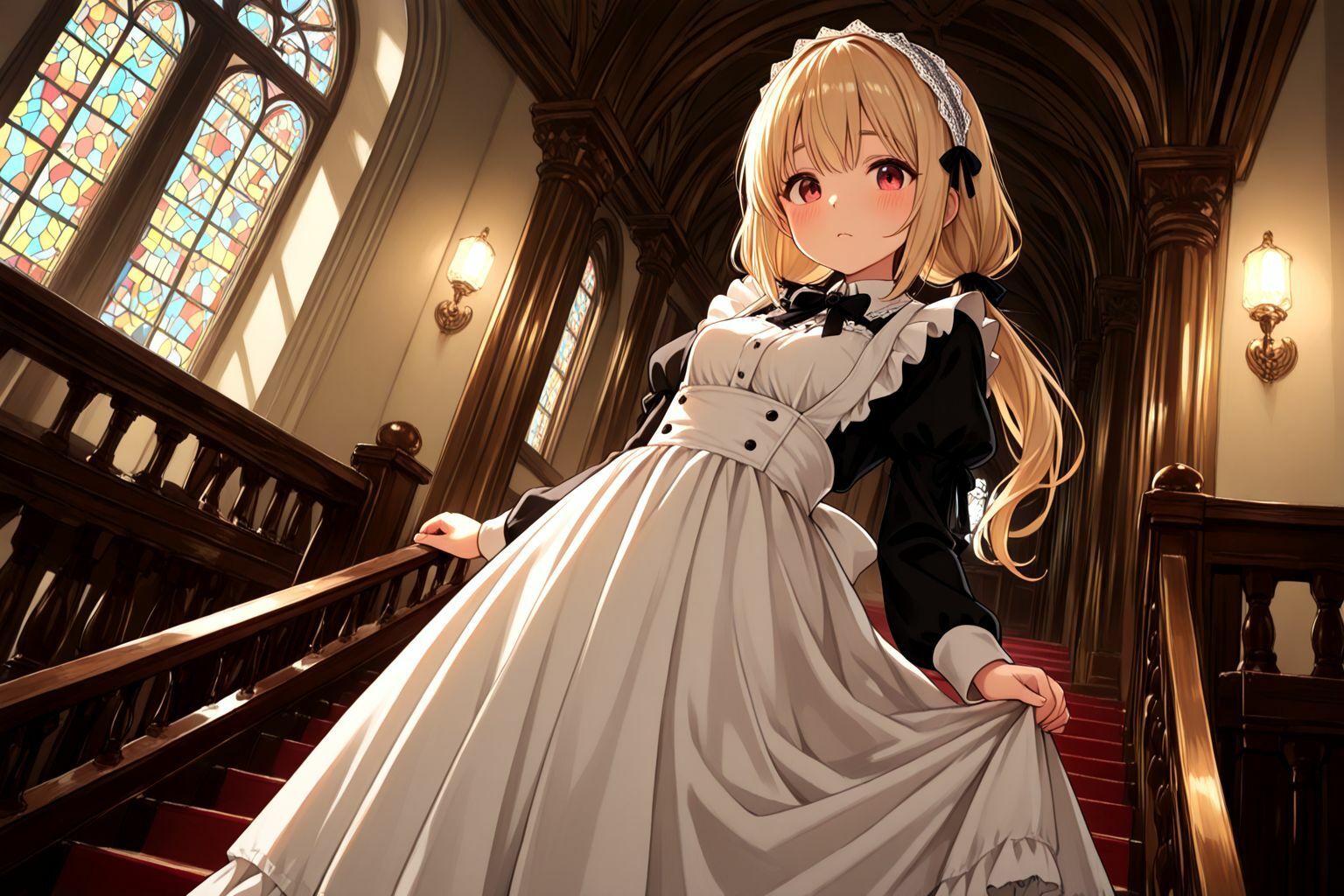 サンプル画像2:うちのえっちな専属新米ちっぱいメイドさん  パート1(しこしこ) [d_588949]