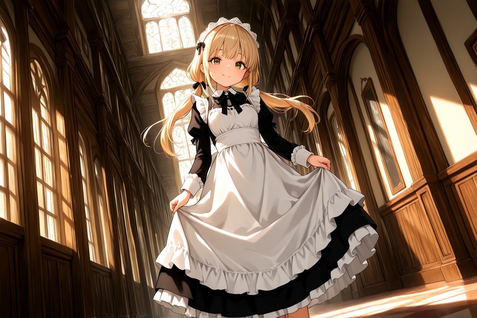 サンプル画像3:うちのえっちな専属新米ちっぱいメイドさん  パート1(しこしこ) [d_588949]