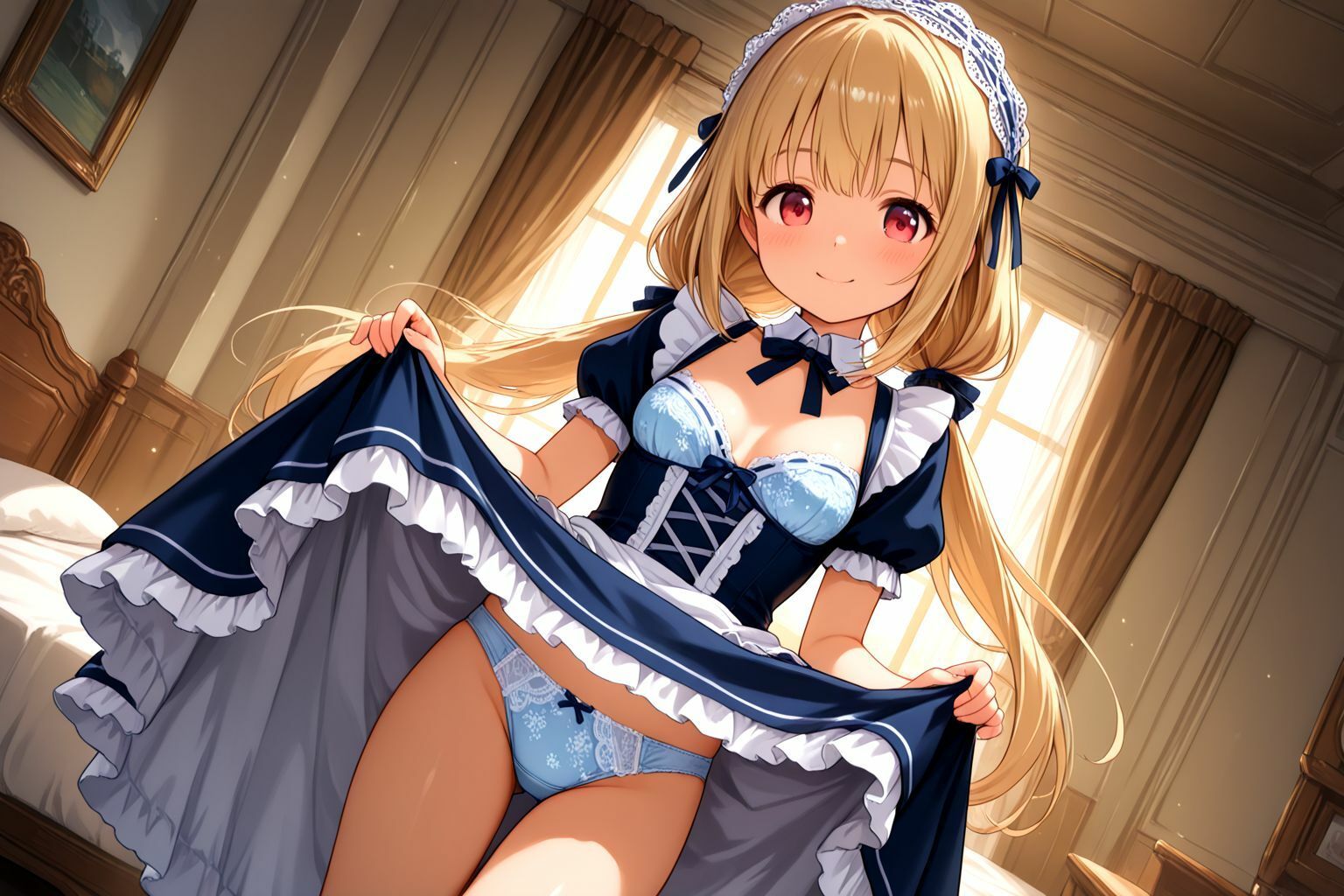 サンプル画像5:うちのえっちな専属新米ちっぱいメイドさん  パート1(しこしこ) [d_588949]