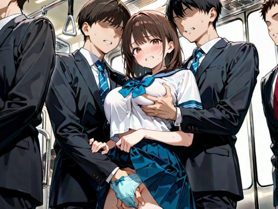 サンプル画像5:痴●電車で快楽に堕ちるJK(妄想100％) [d_588950]