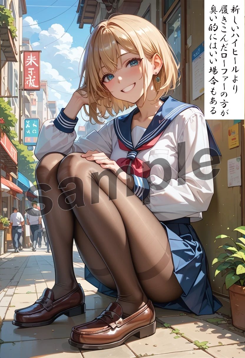 サンプル画像2:僕が女の娘と出逢い足フェチプレイした方法 パンストで蒸れた臭っさい足で抜いてもらっていいっすか？(不適切なアイツ) [d_588993]