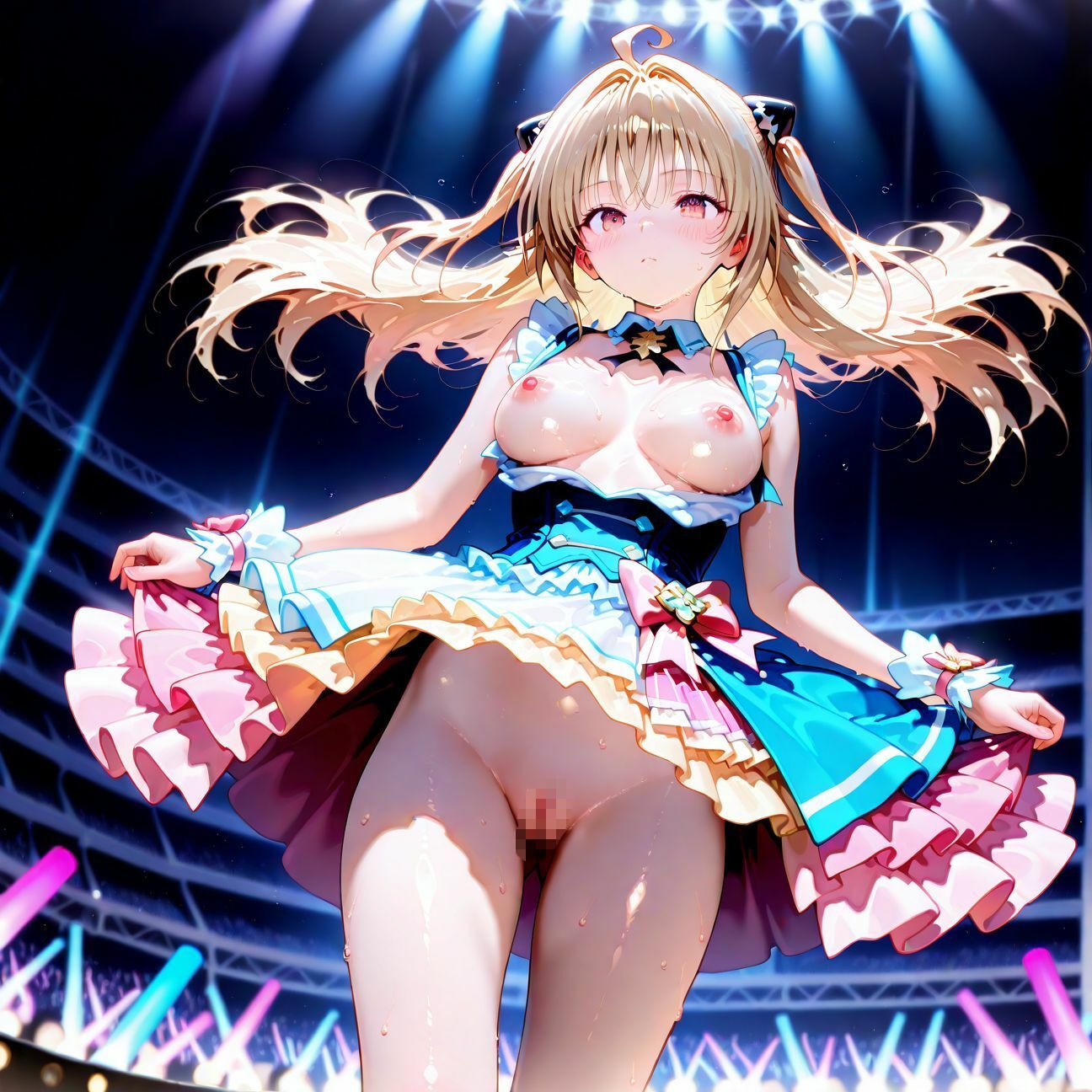 サンプル画像4:【Part2】JKアイドルコンサートで公開オナニー！☆自慢の竿で持ち帰りエッチ(るるれもん) [d_589188]