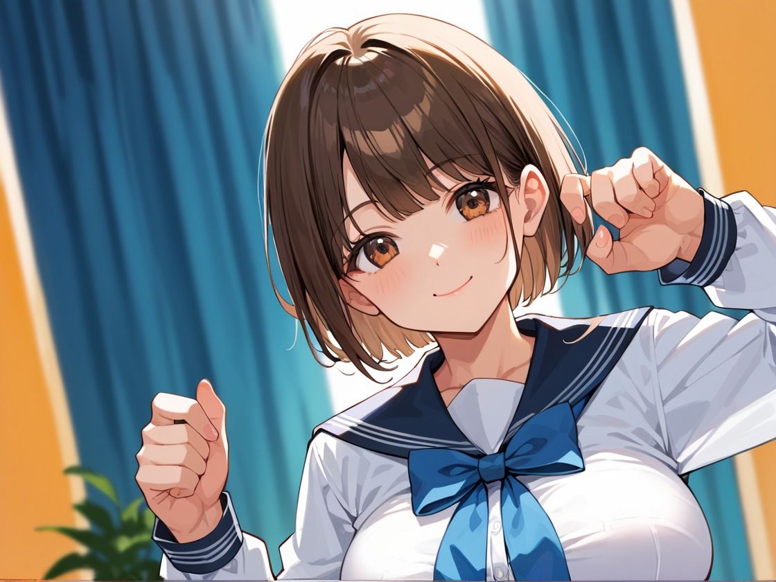 サンプル画像1:今日は私たちがお世話させていただきます  性処理JK(発情ミルフィーユ) [d_589289]