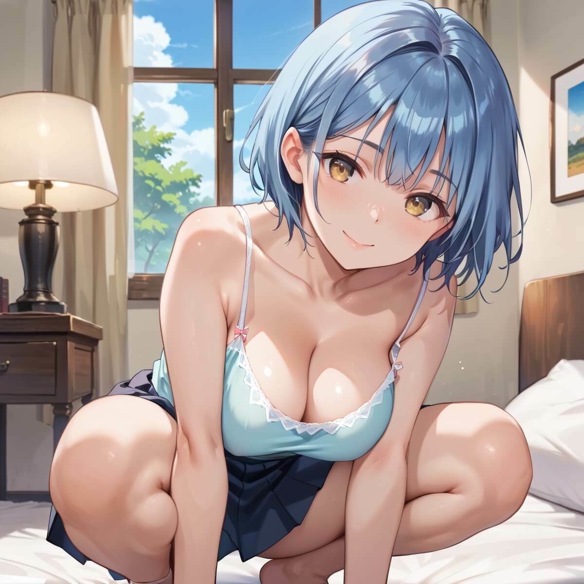 サンプル画像5:彼女の部屋で初めてのお泊り〜初彼女とどきどきお泊りデート〜7【厳選CG150枚収録】(アメジストの涙) [d_589369]