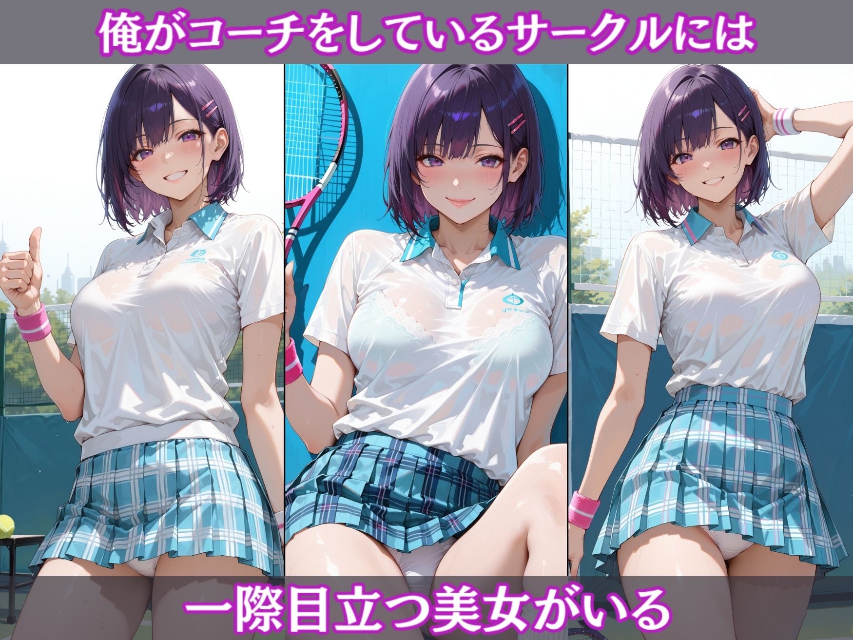 サンプル画像2:壊された日常〜テニス部巨乳女子校生を縛り上げ生ハメ調教〜(mapuememaru) [d_589388]