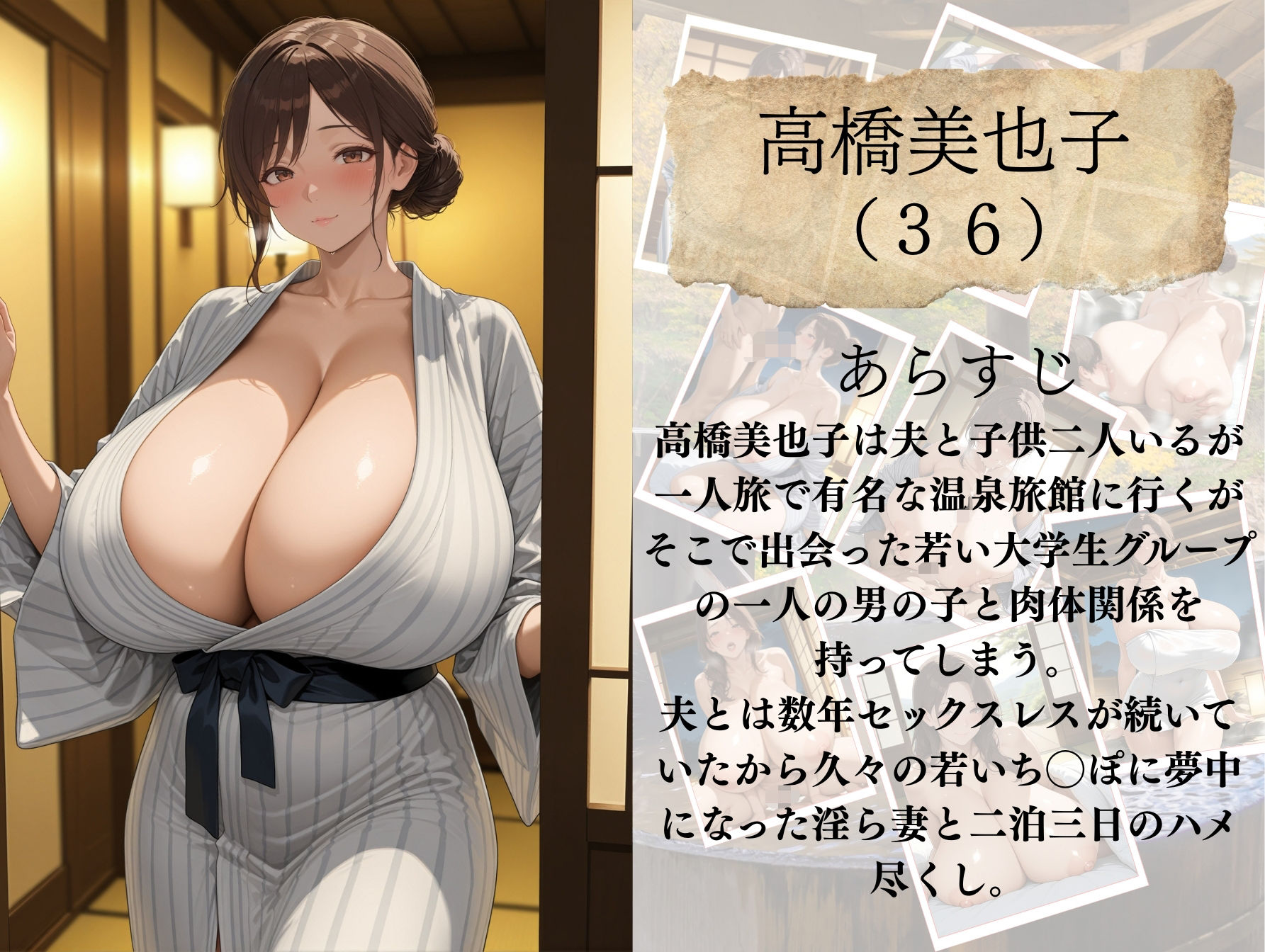 サンプル画像1:爆乳人妻秘湯色情物語(（株）zou乳業) [d_589396]
