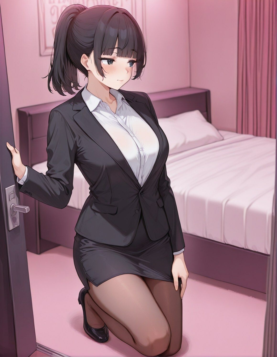 サンプル画像1:制服女子〜就活生JD〜(実用性) [d_589540]