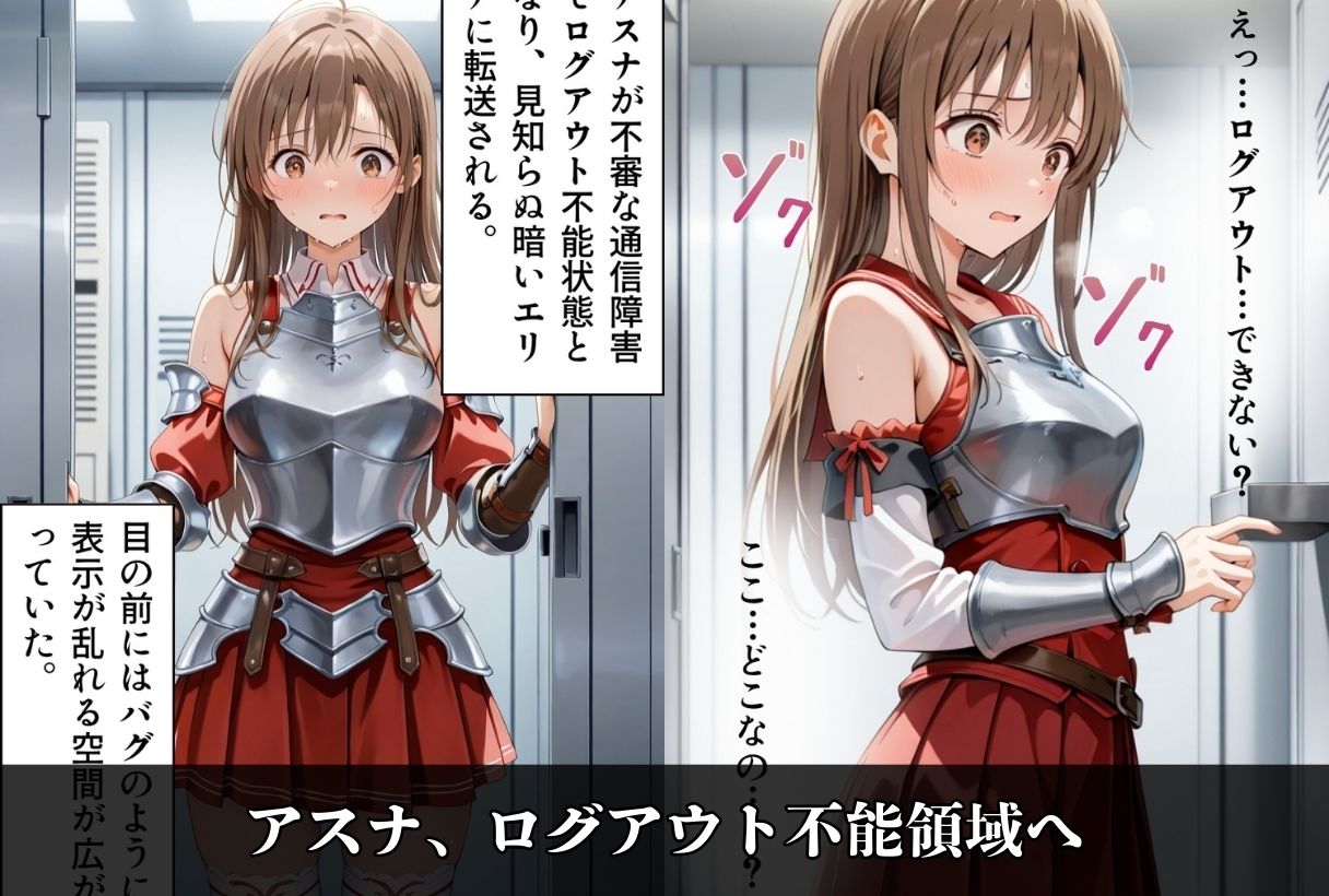 サンプル画像5:囚われたアスナ 〜ログアウト不能の性支配エリア〜（SAO編）(鴨の家) [d_589545]