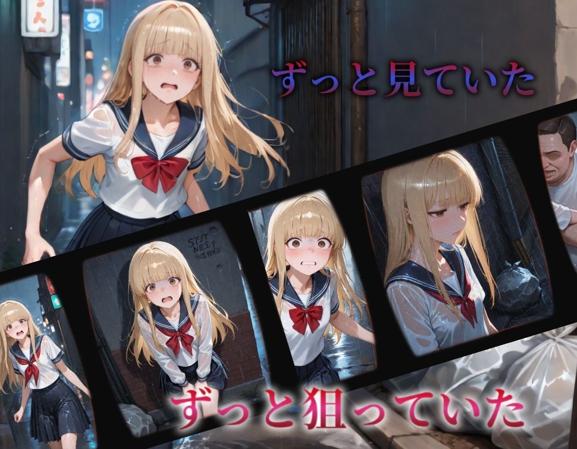 追われ・犯〇れ・廻される〜金髪少女制服編〜狙われた少女〜絶望から快楽へ〜2