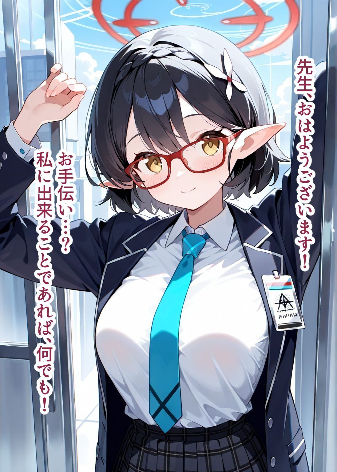 【総枚数257p】アヤネ【ブルアカセリフ付きエロCG集】 画像1