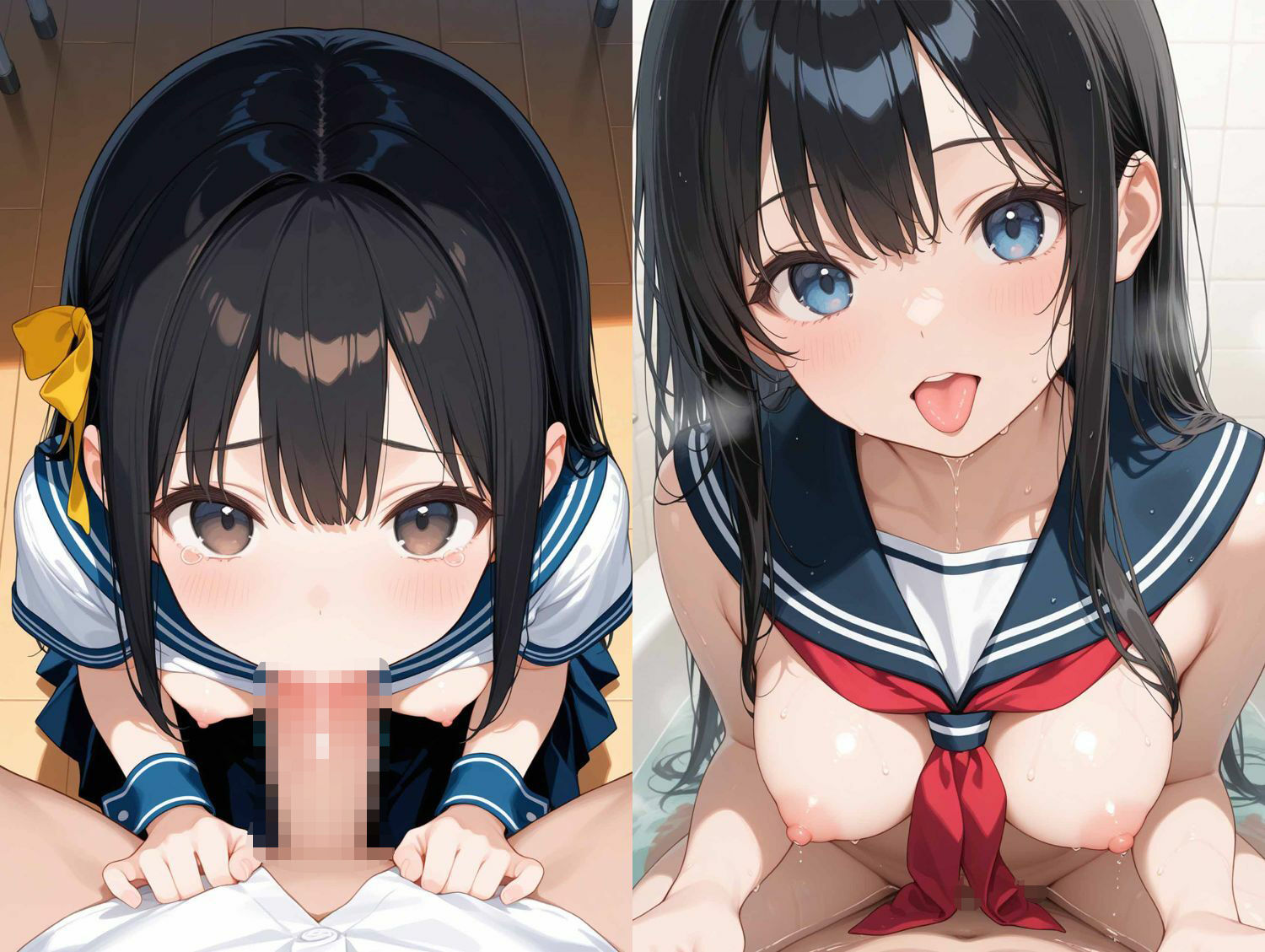 制服性奴●の涙目性奉仕 画像5