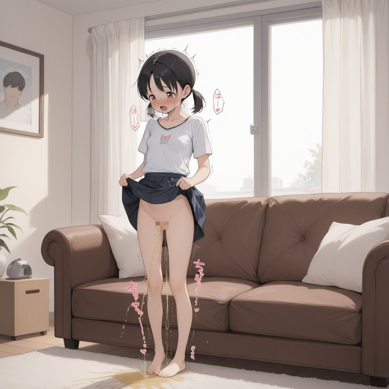 【あめりかん極太ロリロリそーせーじ】※AI生成画像に加筆・修正を行い制作しています『種付け特区にいるちっぱい少女02』2
