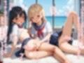 【セリフ入有:4K×500枚】性処理学園〜修学旅行・ビーチ編〜