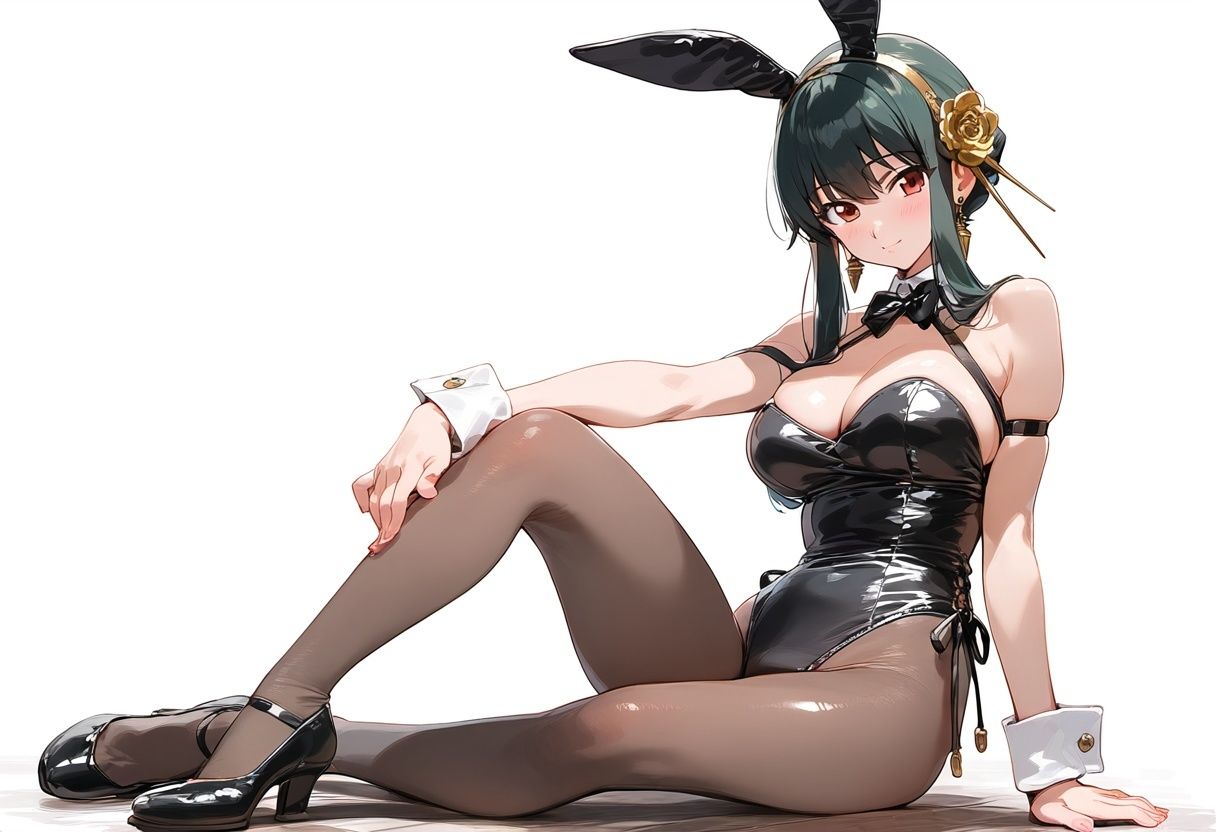 サンプル画像4:ヨルさんのバニー姿をぺろぺろ眺め倒す高解像度イラスト集(ぱーぷるびーとすたじお) [d_589865]