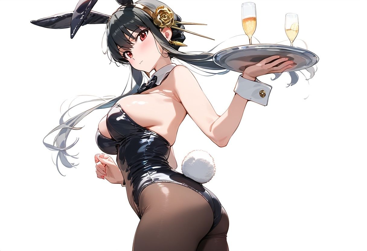 サンプル画像6:ヨルさんのバニー姿をぺろぺろ眺め倒す高解像度イラスト集(ぱーぷるびーとすたじお) [d_589865]