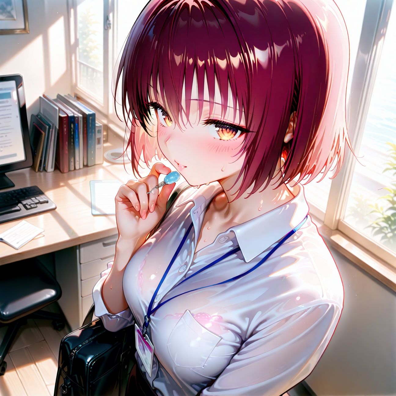 サンプル画像1:【Part1】オフィスで愛液だらだら仕事中☆新入社員はエリートビッチ！(るるれもん) [d_589871]