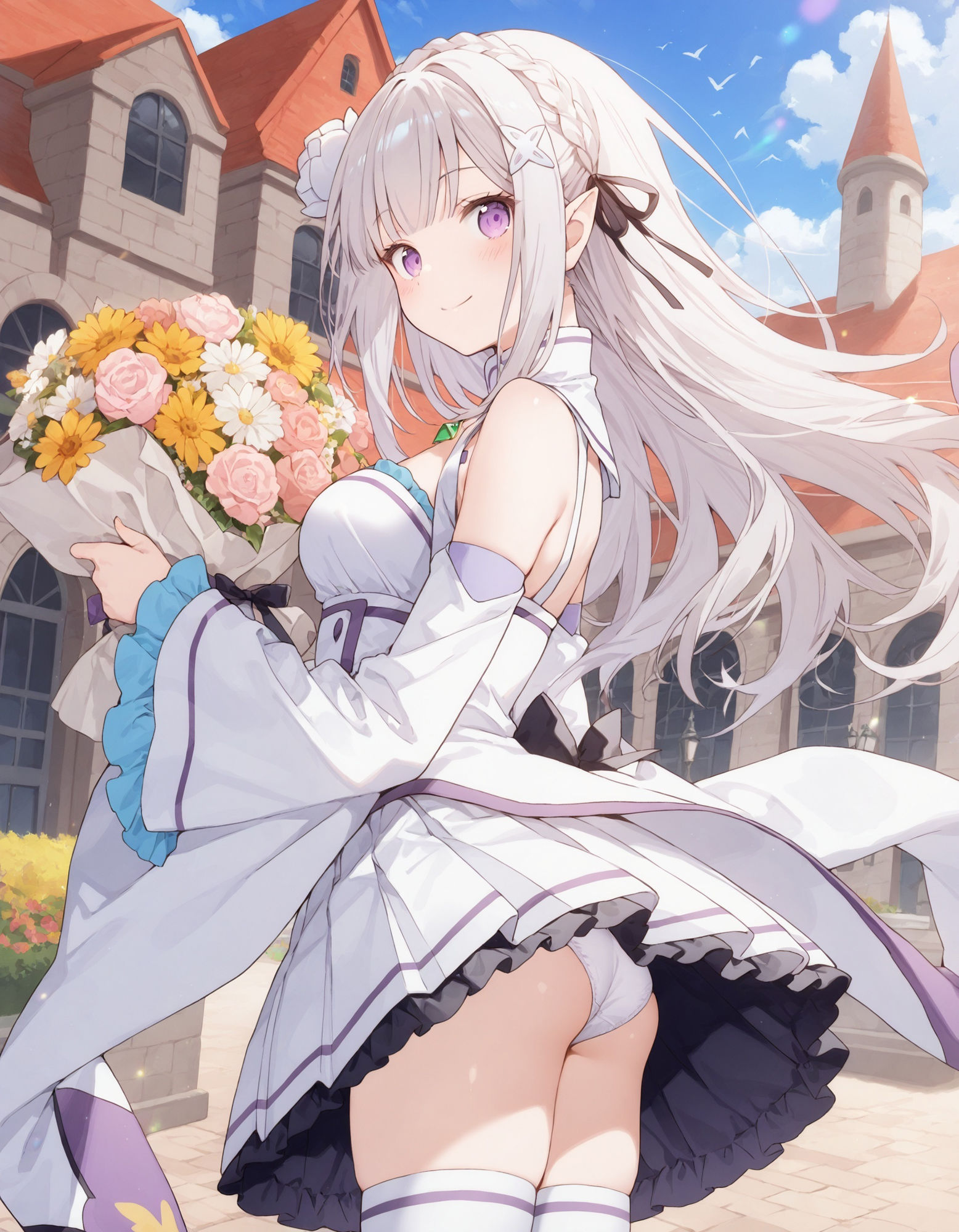 エミ〇アのパンチラ 画像1