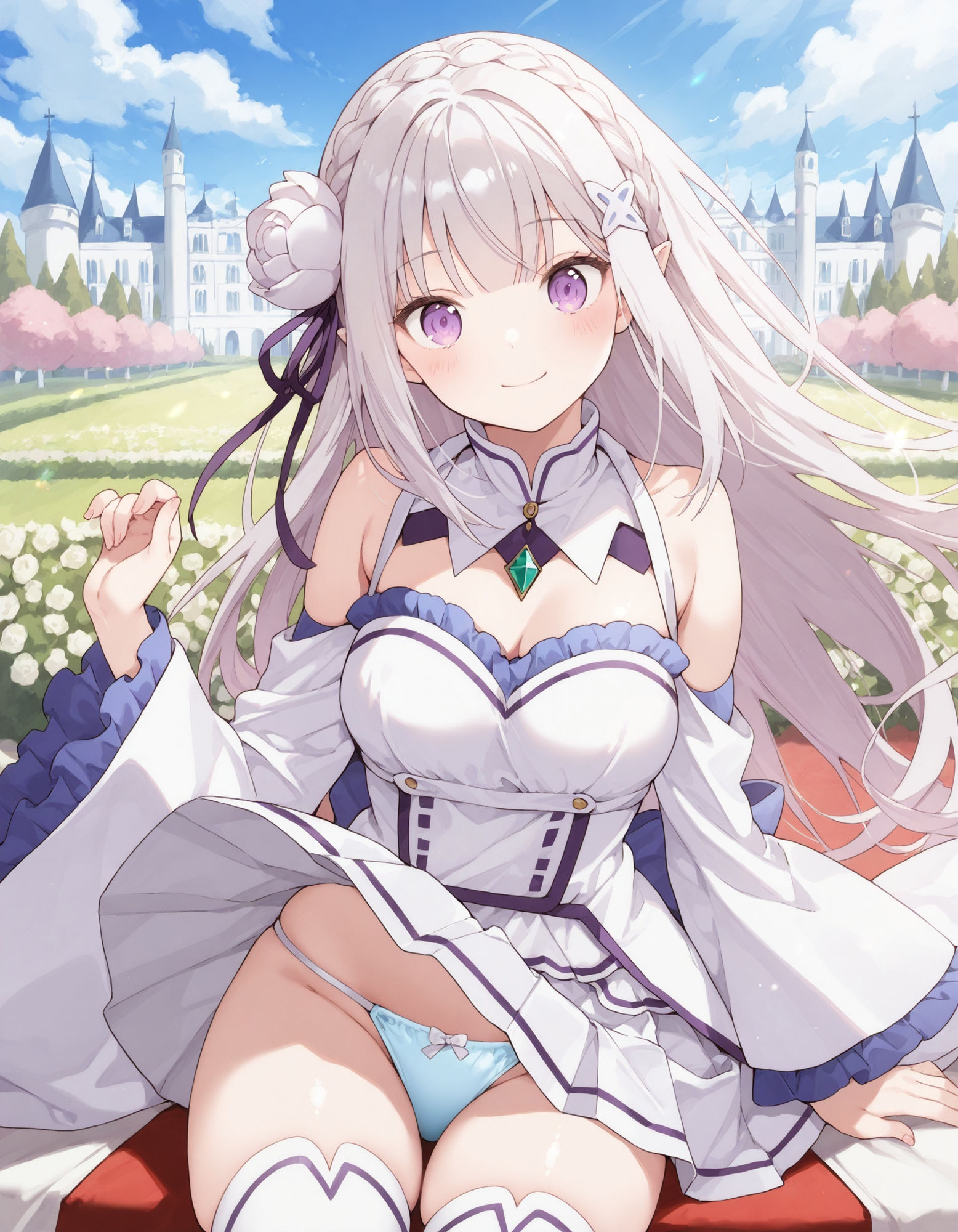 エミ〇アのパンチラ 画像2