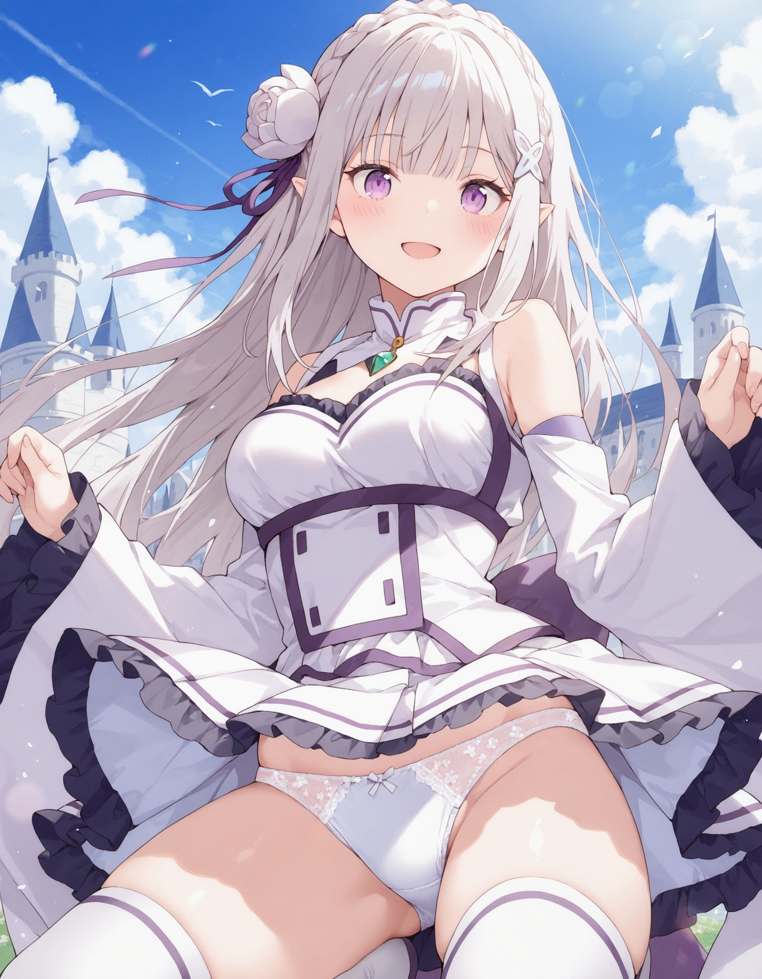 エミ〇アのパンチラ 画像7