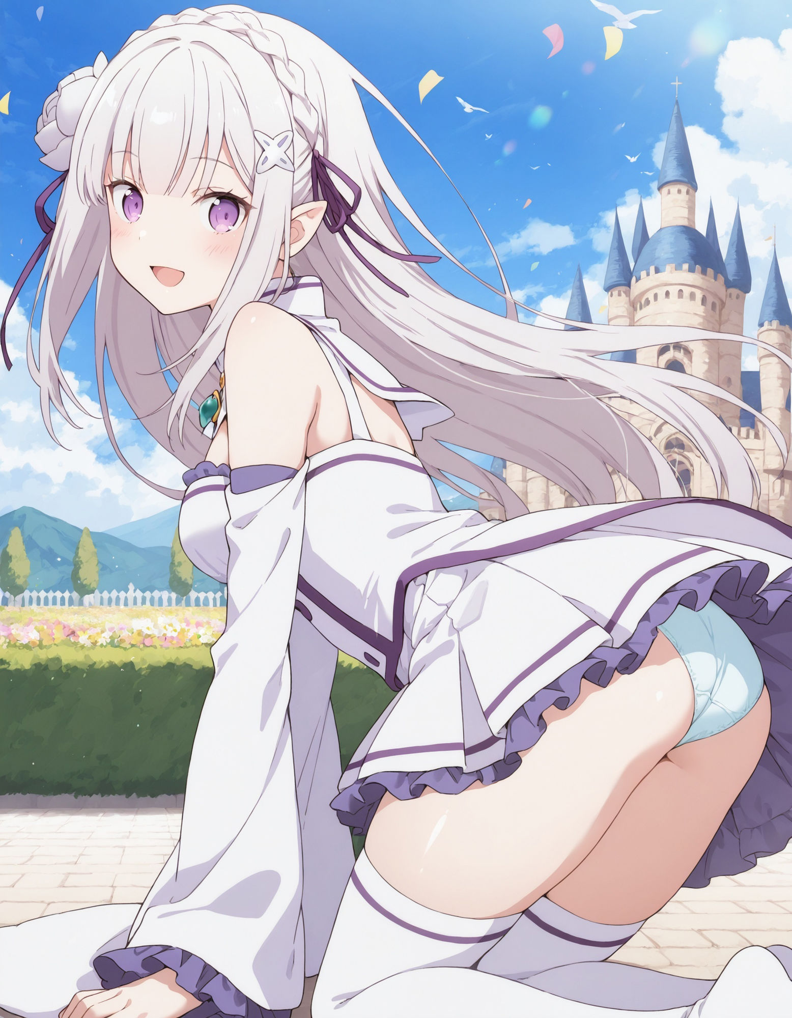 エミ〇アのパンチラ 画像8