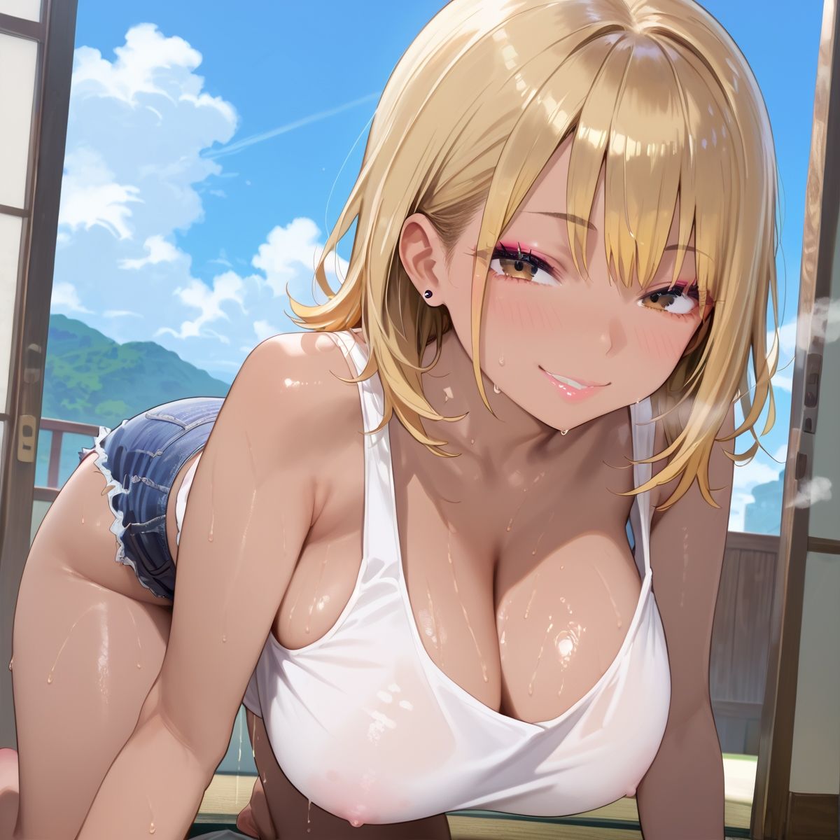 サンプル画像3:【PART2】夏休みに帰省したら地味な同級生が巨乳ギャルになっていた(ふるーつぽんち倶楽部) [d_589930]