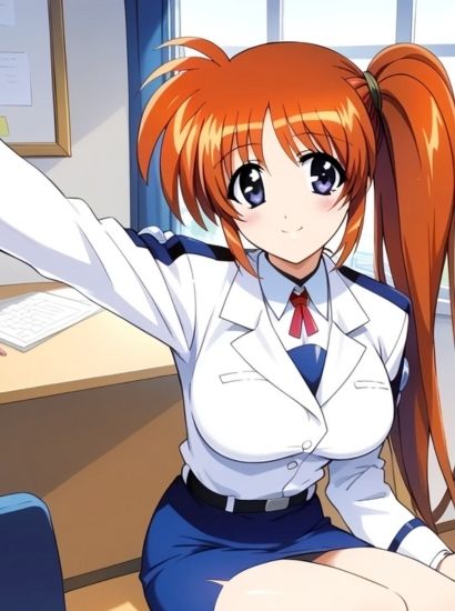 サンプル画像1:アソコが毛深い高町なのはから送られてきた自撮り写真(剛毛工房) [d_589946]