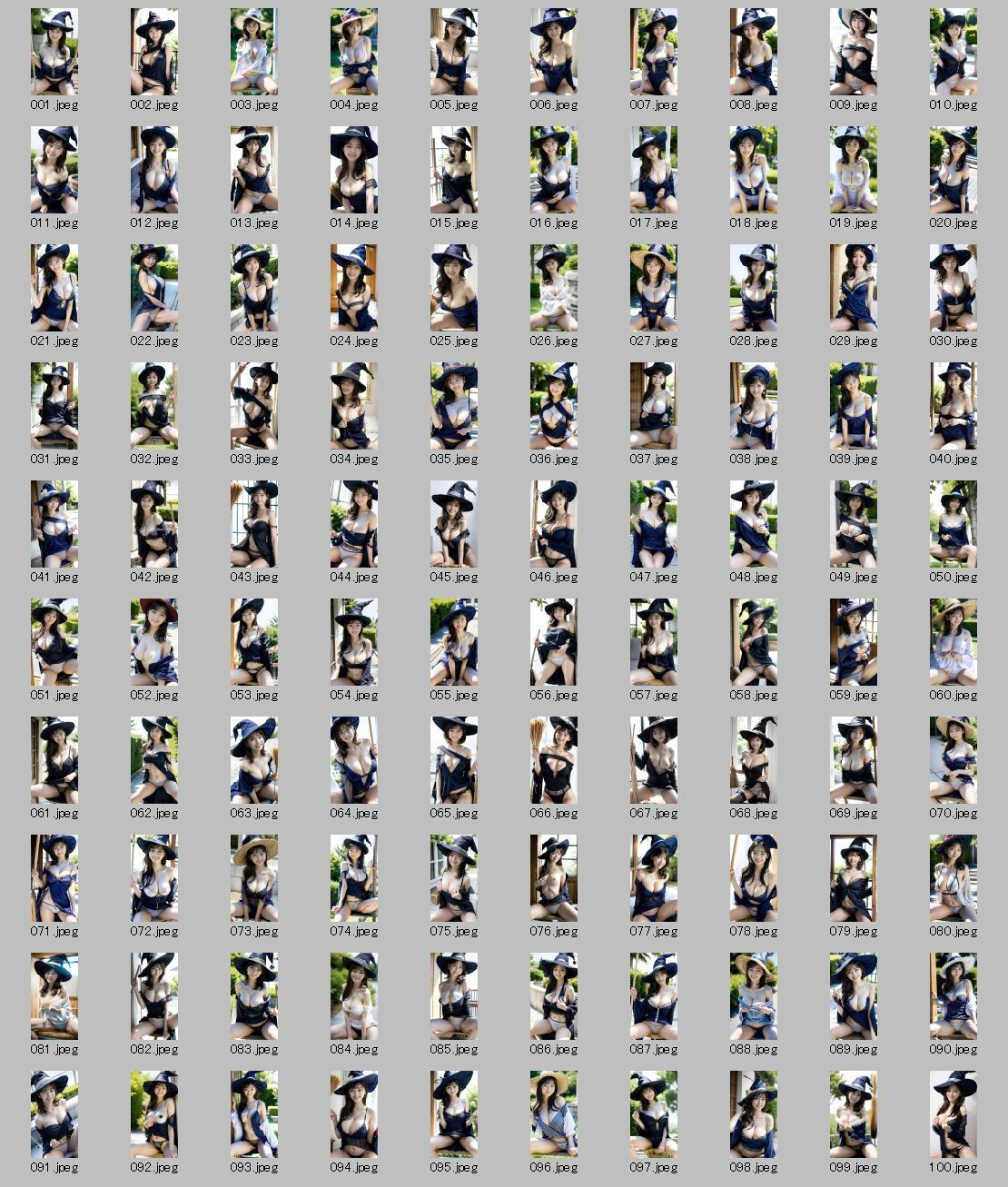 サンプル画像6:【AI実写】フウカの魔女コスプレ写真集 〜キキ風下着グラビア〜(美伝プロジェクト) [d_589957]