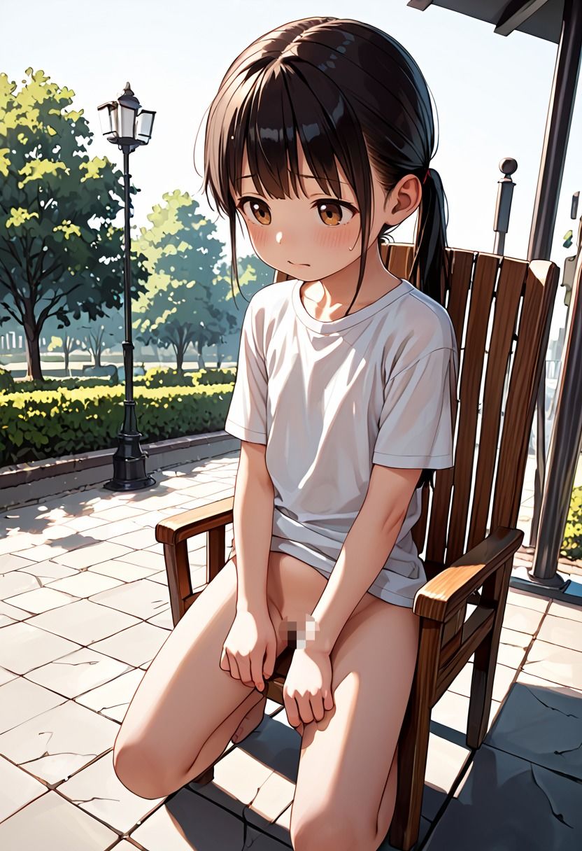 ちっぱい少女青姦緊縛 鬼畜おじさんに公園で声かけられて強●中出しSEXさせられた 画像7