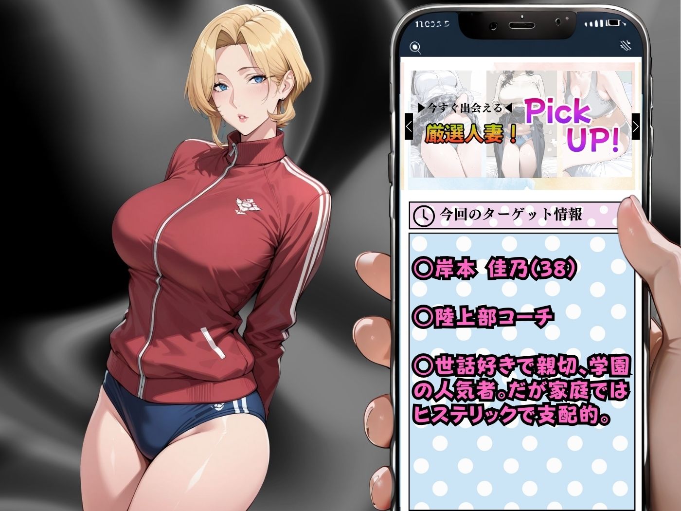 サンプル画像2:肉感人妻種付け〜陸上部コーチに強引棒調教 みんなのオナペット化〜(ワーテルLab) [d_590086]