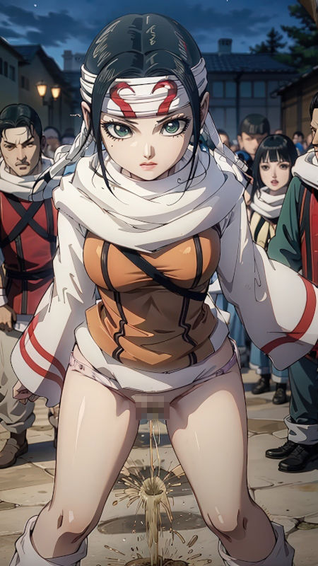 サンプル画像1:「羌〇」戦場の静寂──禁断のおしっこシーン100枚セット【R18版】(美伝プロジェクト) [d_590106]