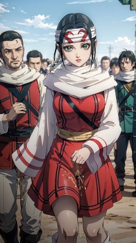 サンプル画像2:「羌〇」戦場の静寂──禁断のおしっこシーン100枚セット【R18版】(美伝プロジェクト) [d_590106]