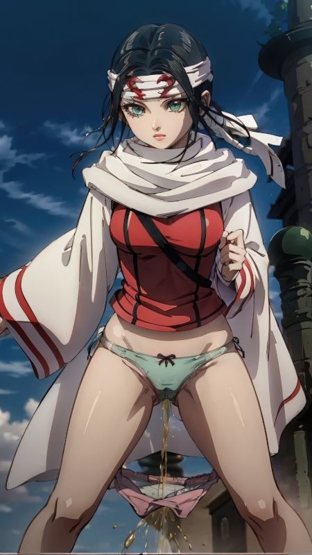 サンプル画像4:「羌〇」戦場の静寂──禁断のおしっこシーン100枚セット【R18版】(美伝プロジェクト) [d_590106]