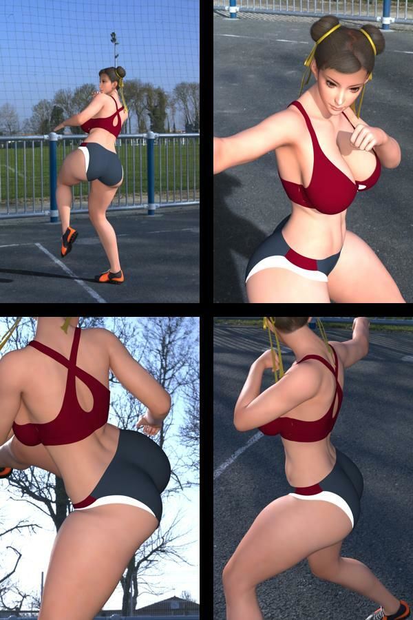 サンプル画像1:元祖中華女性格闘家 チュンリー（春麗）の写真集 麗しき春_04(Ozone_Layer) [d_590138]