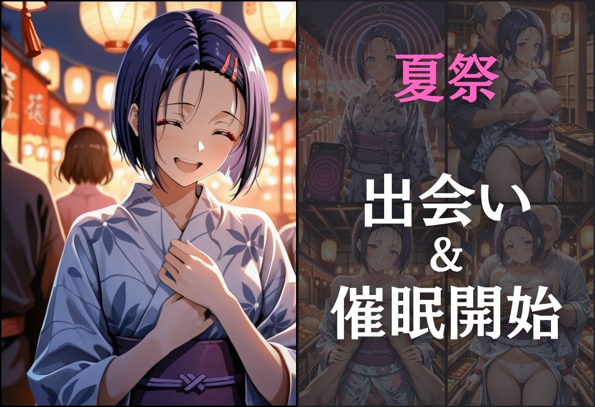 浴衣女子に催● 中出し祭り〜西連寺春奈〜 画像3