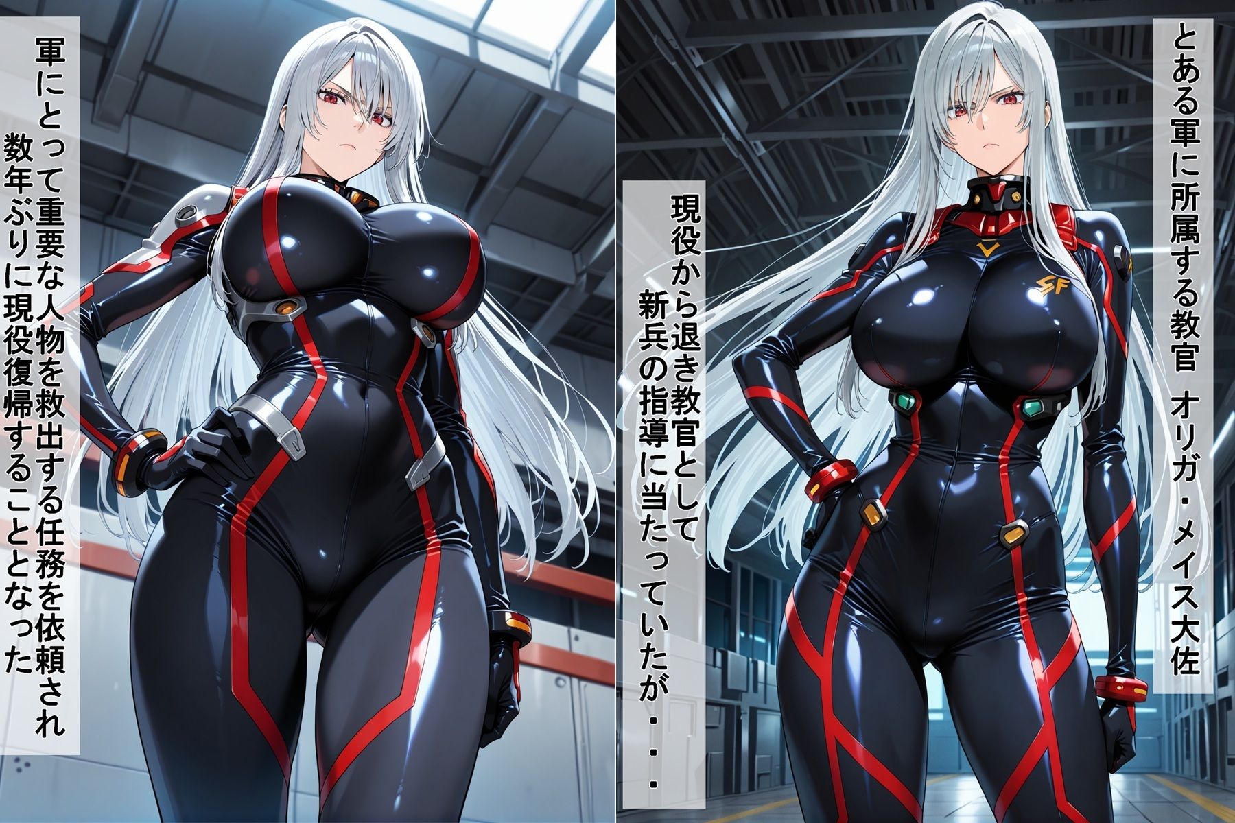 サンプル画像1:囚われた無表情女兵士(豚鬼オーク@AIイラスト) [d_590256]