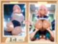 爆乳人妻？褐色人妻変身！制服＆ブルマ
