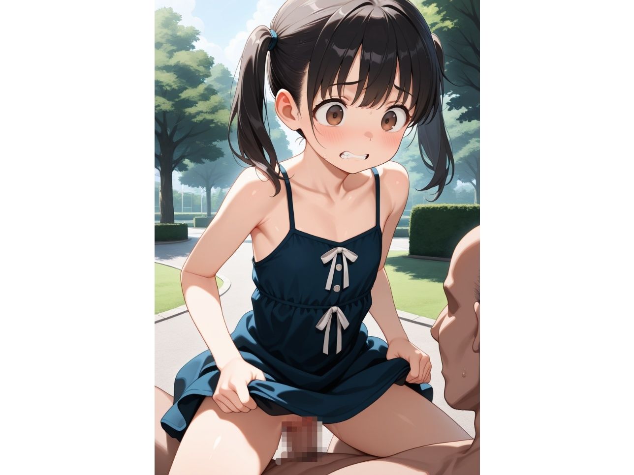 可愛い女の子を公園で中出しレ●プ画像no.3